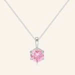 InfinityOne Classic Moissanite Necklace (Pink) - Love Estella