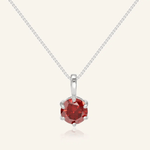 InfinityOne Classic Moissanite Necklace (Red) - Love Estella