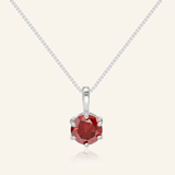 InfinityOne Classic Moissanite Necklace (Red) - Love Estella