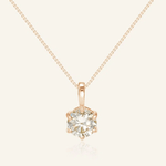 InfinityOne Classic Moissanite Necklace (White) - Love Estella