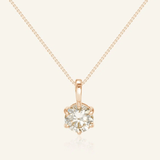 InfinityOne Classic Moissanite Necklace (White) - Love Estella