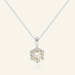 InfinityOne Classic Moissanite Necklace (White) - Love Estella