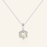 InfinityOne Classic Moissanite Necklace (White) - Love Estella