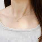 InfinityOne Classic Moissanite Necklace (White) - Love Estella