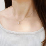 InfinityOne Classic Moissanite Necklace (White) - Love Estella