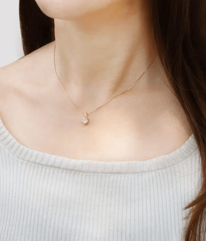InfinityOne Classic Moissanite Necklace (White) - Love Estella