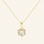 InfinityOne Classic Moissanite Necklace (White) - Love Estella