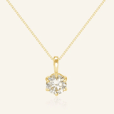 InfinityOne Classic Moissanite Necklace (White) - Love Estella