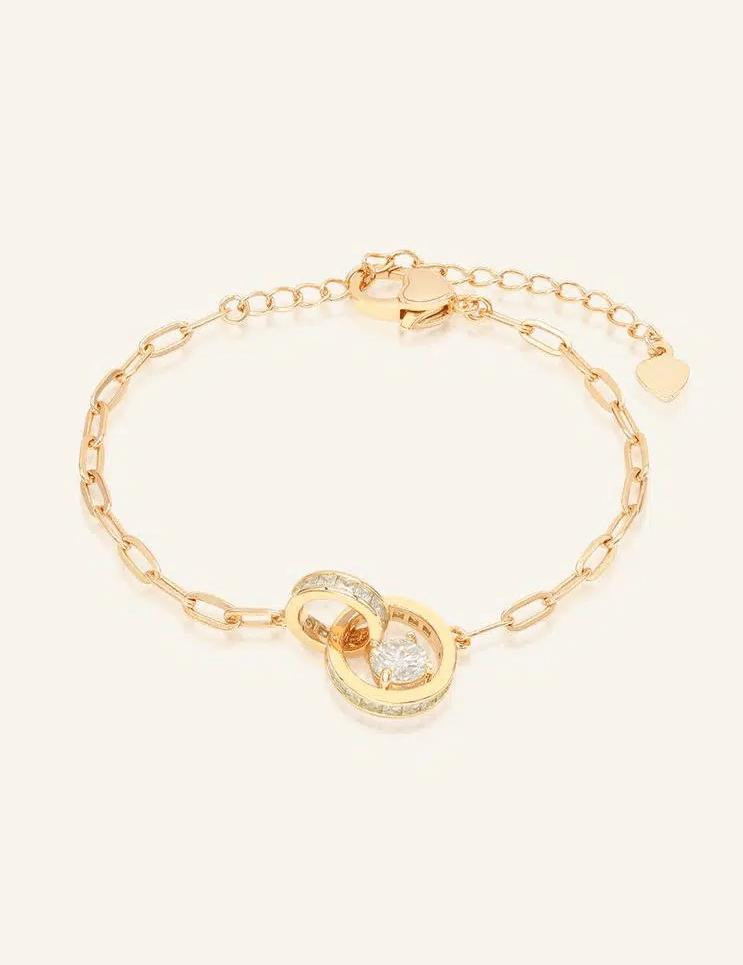 Interlocking Rings Bracelet by Elate - Love Estella