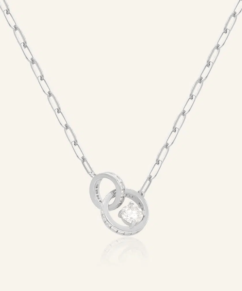 Interlocking Rings Necklace by Elate - Love Estella