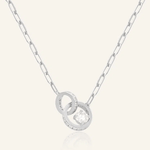 Interlocking Rings Necklace by Elate - Love Estella