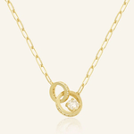 Interlocking Rings Necklace by Elate - Love Estella
