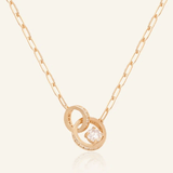 Interlocking Rings Necklace by Elate - Love Estella