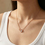 Interlocking Rings Necklace by Elate - Love Estella