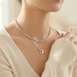 Interlocking Rings Necklace by Elate