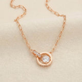 Interlocking Rings Necklace by Elate