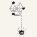 Itsy Bitsy Charm Ring (Black Spinel) - Love Estella