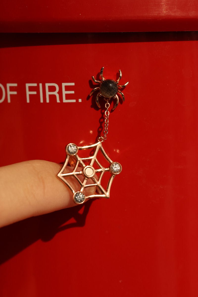 Itsy Bitsy Charm Ring (Sunstone & Moissanite) - Love Estella