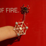 Itsy Bitsy Charm Ring (Sunstone & Moissanite) - Love Estella