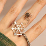 Itsy Bitsy Charm Ring (Sunstone & Moissanite) - Love Estella