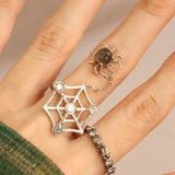 Itsy Bitsy Charm Ring (Sunstone & Moissanite) - Love Estella