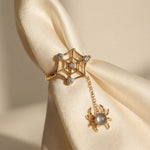 Itsy Bitsy Charm Ring (Sunstone & Moissanite) - Love Estella