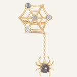 Itsy Bitsy Charm Ring (Sunstone & Moissanite) - Love Estella