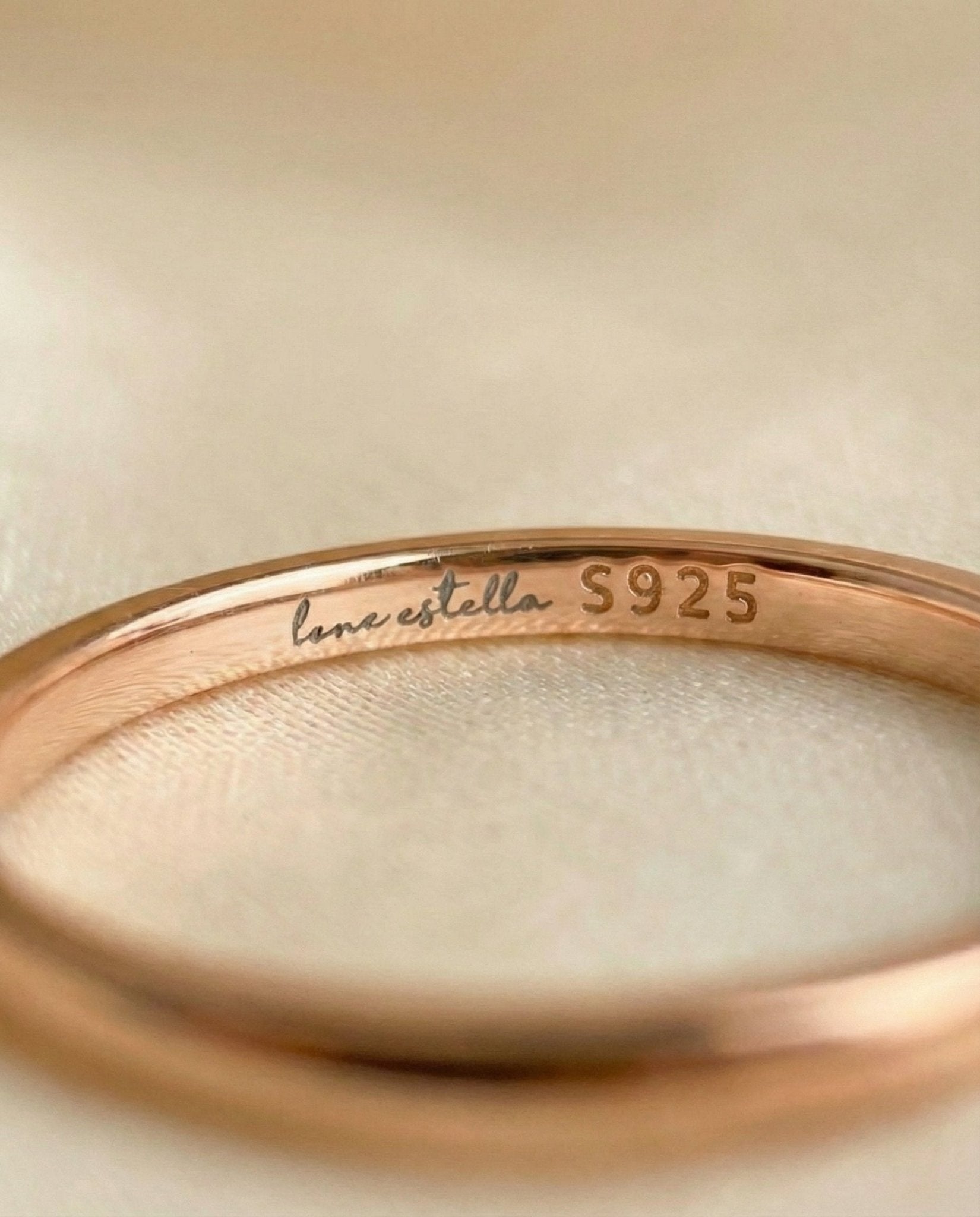 Itsy Bitsy Charm Ring (Sunstone & Moissanite) - Love Estella