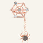 Itsy Bitsy Charm Ring (Sunstone & Moissanite) - Love Estella