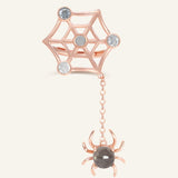 Itsy Bitsy Charm Ring (Sunstone & Moissanite) - Love Estella