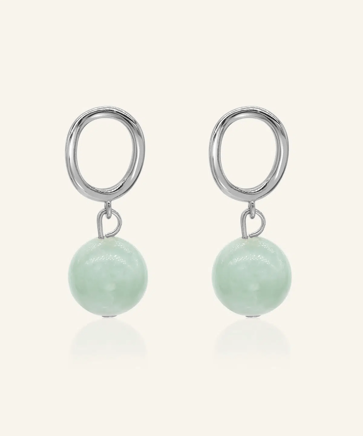 Jadeite Drop Earrings - Love Estella