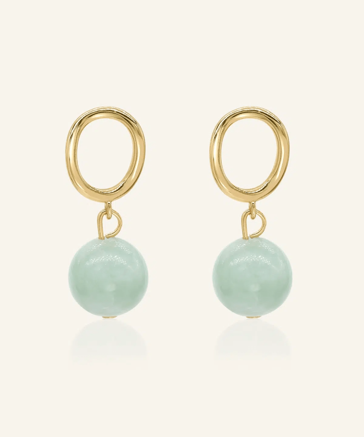 Jadeite Drop Earrings - Love Estella