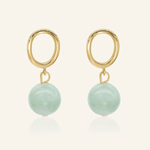 Jadeite Drop Earrings - Love Estella