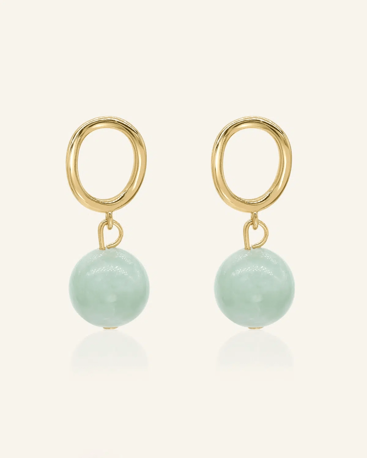 Jadeite Drop Earrings - Love Estella