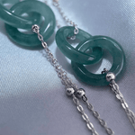 Jadeite Infinity Lock Bracelet - Love Estella