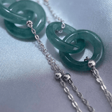 Jadeite Infinity Lock Bracelet - Love Estella