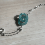 Jadeite Infinity Lock Bracelet - Love Estella