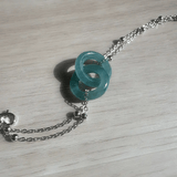 Jadeite Infinity Lock Bracelet - Love Estella