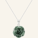 Jadeite Rose Necklace - Love Estella