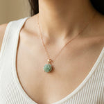 Jadeite Rose Necklace - Love Estella