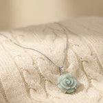 Jadeite Rose Necklace - Love Estella