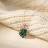Jadeite Rose Necklace
