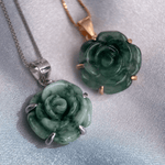 Jadeite Rose Necklace - Love Estella