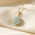 Jadeite Rose Necklace - Love Estella