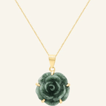 Jadeite Rose Necklace - Love Estella