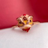 Lion Dance Garnet Ring - Love Estella