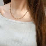 Lock Link Necklace by Elate - Love Estella