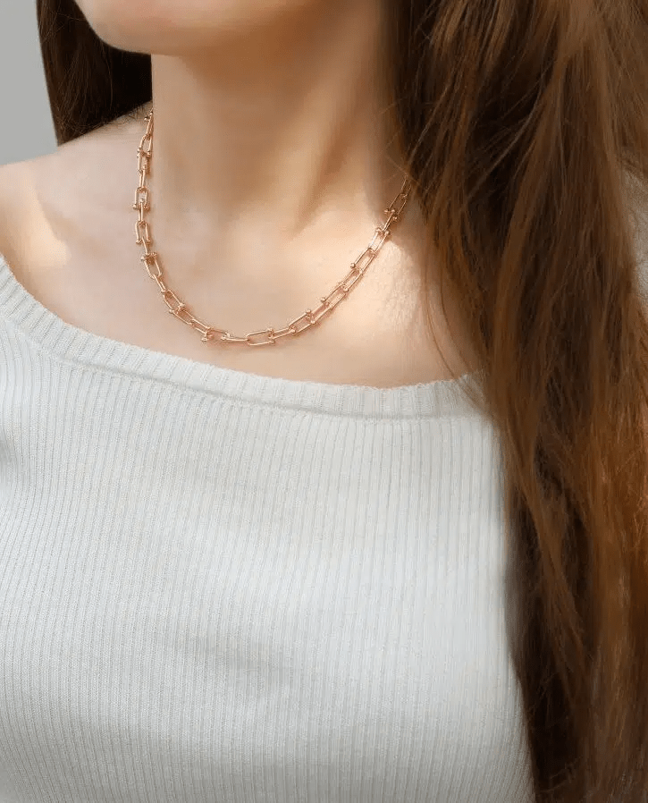 Lock Link Necklace by Elate - Love Estella