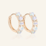 Lumi Opal Hoops - Love Estella