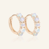 Lumi Opal Hoops - Love Estella